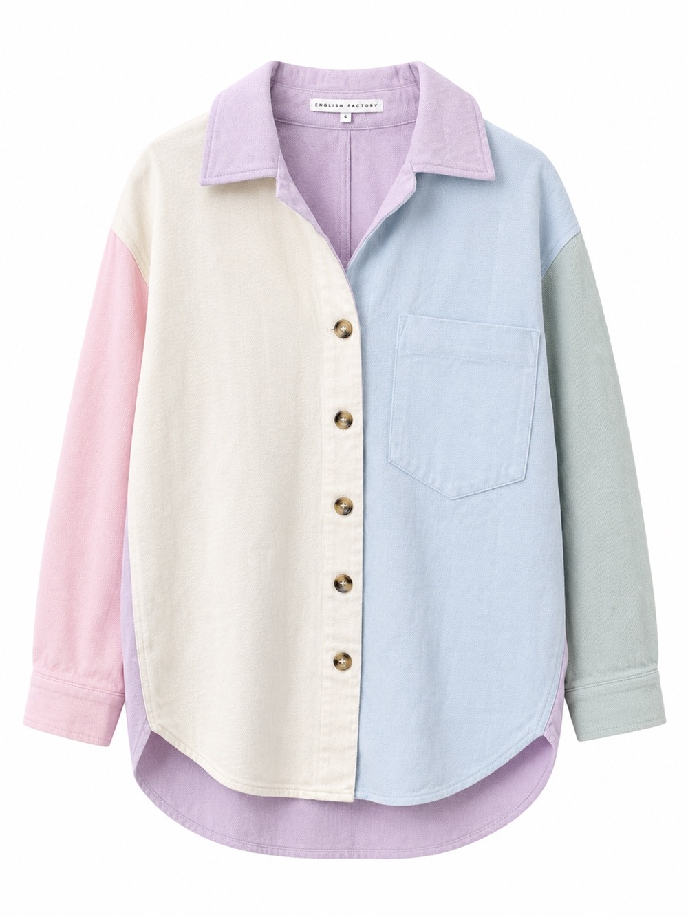 English Factory Colorblock Buttondown Shirt XS